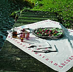 flax ABC table linen